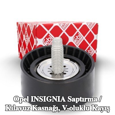FEBI BILSTEIN Saptırma / kılavuz kasnağı, V-ribbed belt Outer Diameter: 60mm — Opel Insignia