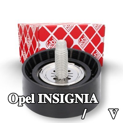 FEBI BILSTEIN بكرة الانحراف/التوجيه, V-ribbed belt Outer Diameter: 60mm — Opel Insignia