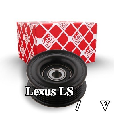 FEBI BILSTEIN بكرة الانحراف/التوجيه, V-ribbed belt Outer Diameter: 75mm — Lexus Ls