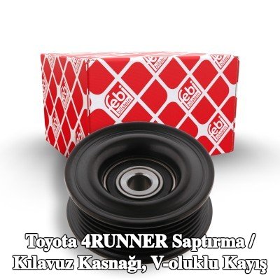 FEBI BILSTEIN Saptırma / kılavuz kasnağı, V-ribbed belt Outer Diameter: 75mm — 2002 Toyota 4runner