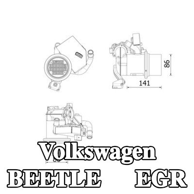 MAHLE مبرد EGR مع صمام EGR — Volkswagen Beetle