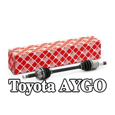 FEBI BILSTEIN عمود الدفع المحور الأمامي الأيسر, مع صمولة — Toyota Aygo