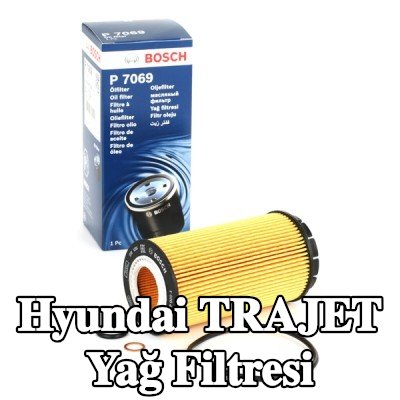 BOSCH Contalı/sızdırmazlık elemanlı yağ filtresi — Hyundai Trajet