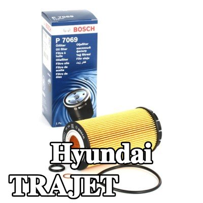 BOSCH فلتر الزيت مع حشوات/أختام — Hyundai Trajet