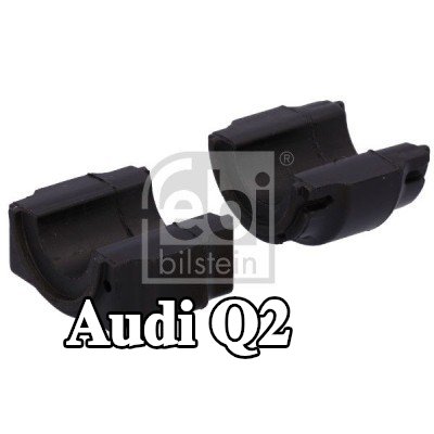 FEBI BILSTEIN جلبة قضيب مانع للانقلاب المحور الأمامي الأيسر, المحور الأمامي الأيمن, 23mm, مطاط — Audi Q2
