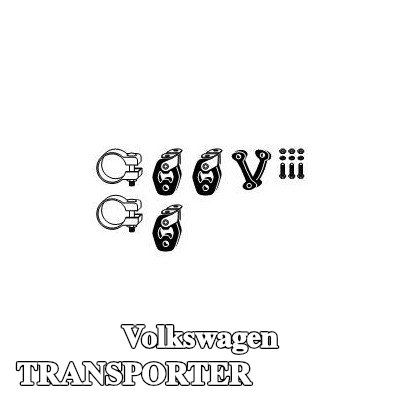 VEGAZ طقم تركيب العادم — 2012 Volkswagen Transporter