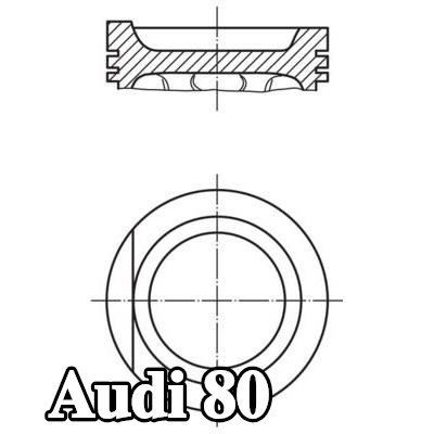 MAHLE مكبس بدون قناة تبريد — Audi 80