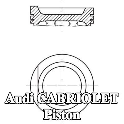 MAHLE Soğutma kanalı olmayan piston — 1997 Audi Cabriolet