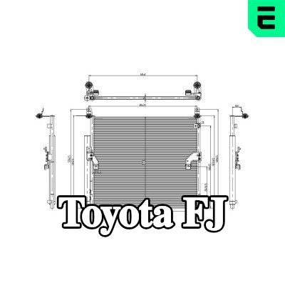 ERA مكثف تكييف الهواء مع مجفف — Toyota Fj