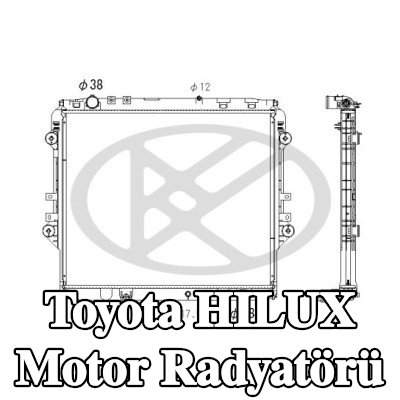 KOYORAD Motor radyatörü — Toyota Hilux