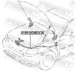 FEBEST Kaput kablosu — 2002 Toyota Camry (2)