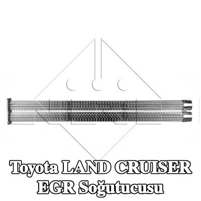 NRF Montaj parçaları dahil EGR soğutucu — Toyota Land Cruiser