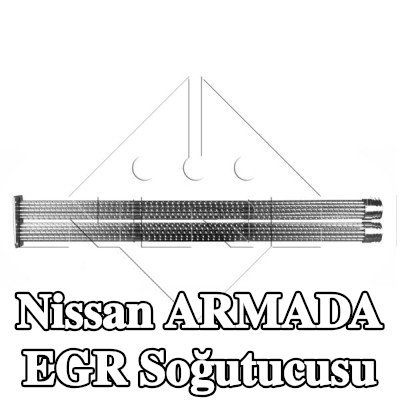 NRF Montaj parçaları dahil EGR soğutucu — Nissan Armada