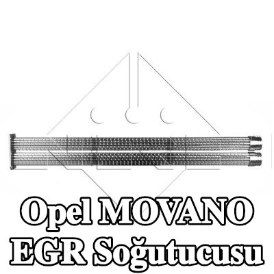 NRF Montaj parçaları dahil EGR soğutucu — Opel Movano