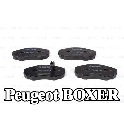 BOSCH مجموعة وسادات الفرامل 19, 3mm, مع لوحة مانعة للصرير, مع دليل التركيب — 2002 Peugeot Boxer