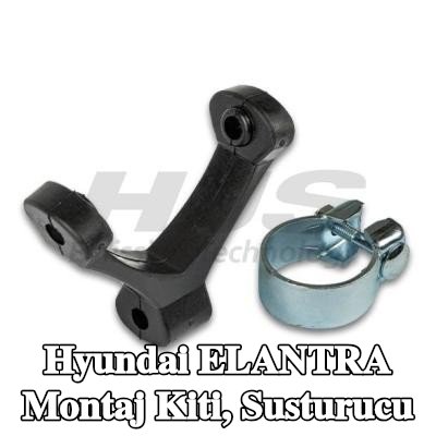 HJS Montaj Kiti, kelepçeli susturucu — Hyundai Elantra
