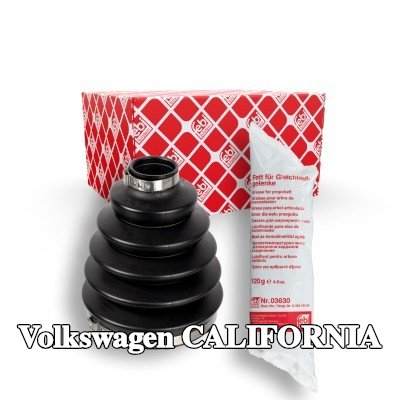 FEBI BILSTEIN طقم غطاء مفصل CV, عمود الإدارة المحور الأمامي الأيسر, جانب العجلة, البلاستيك الحراري — Volkswagen California