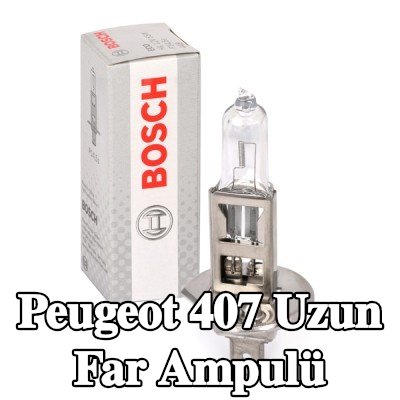 BOSCH Uzun far ampulü H1, 55W, 12V — Peugeot 407