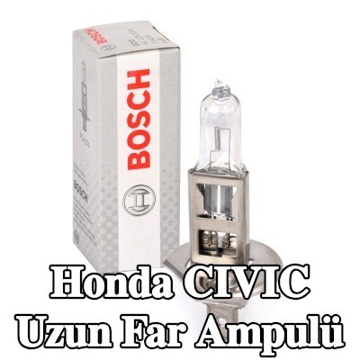 BOSCH Uzun far ampulü H1, 55W, 12V — 2012 Honda Civic