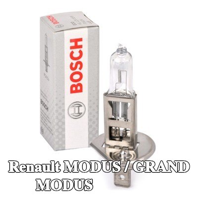 BOSCH لمبة الضوء العالي H1, 55W, 12V — Renault Modus / Grand Modus