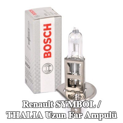 BOSCH Uzun far ampulü H1, 55W, 12V — Renault Symbol / Thalia