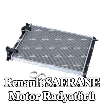 NRF Motor radyatörü Alüminyum, montaj parçaları ile — Renault Safrane