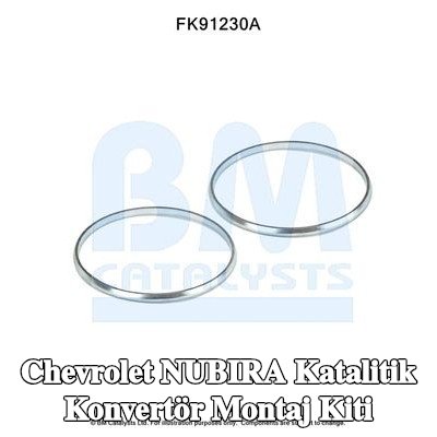 BM CATALYSTS Katalitik konvertör montaj kiti — Chevrolet Nubira