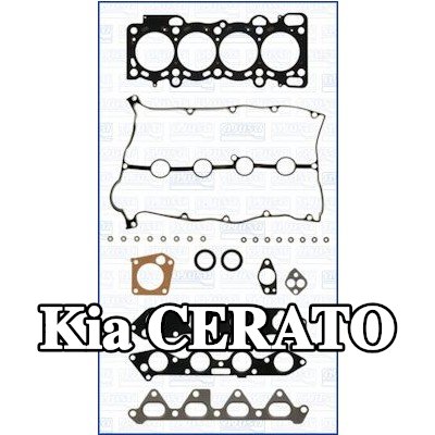AJUSA مجموعة حشيات, رأس الأسطوانة مع حشوة رأس الأسطوانة, مع أختام ساق الصمام, MULTILAYER STEEL — 2002 Kia Cerato