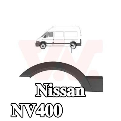 VAN WEZEL توسيع الرفرف الخلفي الأيسر, مع ملحقات — Nissan Nv400