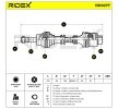 RIDEX Tahrik mili Ön Aks Sol, Ön Aks Sağ, 729mm — Mercedes-Benz Mb 100 (5)