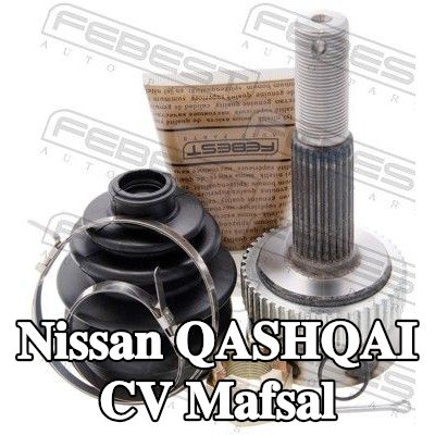 FEBEST Arka aks CV mafsalı, Tekerlek Tarafı, ABS sensör halkalı — Nissan Qashqai