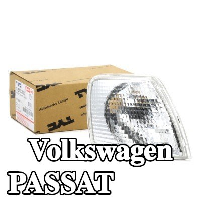 TYC مؤشر جانبي أمامي أيمن, أبيض, بدون حامل لمبة — 1997 Volkswagen Passat