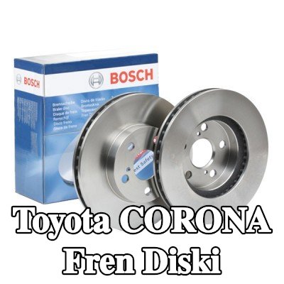 BOSCH Fren diski Dış Çap: 255mm, Havalandırmalı, içten havalandırmalı, Yağlanmış — Toyota Corona