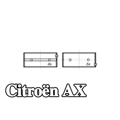 KOLBENSCHMIDT مجموعة محامل العمود المرفقي — Citroën Ax