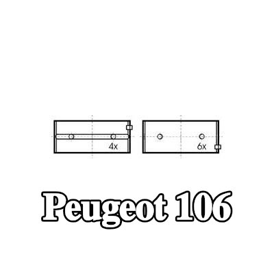 KOLBENSCHMIDT مجموعة محامل العمود المرفقي — Peugeot 106