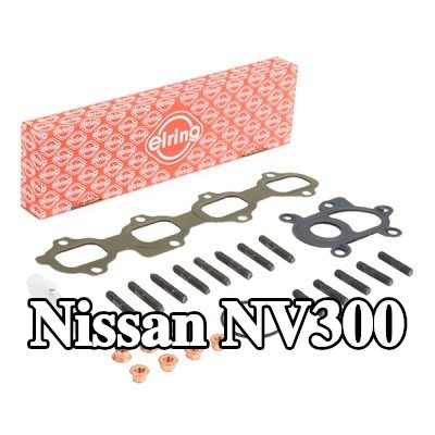 ELRING مجموعة التثبيت, الشاحن مع الحشيات/الأختام, مع مسامير/براغي — Nissan Nv300
