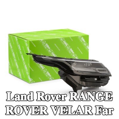 VALEO Far Sağ, LED, far seviyeleme motorlu, Gösterge Rengi: şeffaf, kısa far/uzun far için LED kontrol ünitesi ile, gündüz farı ampullü, uzun far ampulü olmadan, sinyal lambası ampulü olmayan, kısa far ampulü olmadan, ampul yuvası olmadan — Land Rover Range Rover Velar