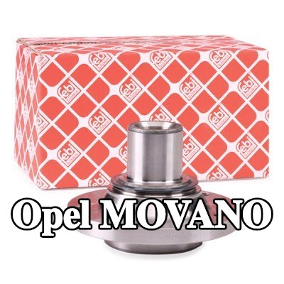 FEBI BILSTEIN محور العجلة المحور الأمامي الأيسر, المحور الأمامي الأيمن, بدون محمل عجلة — Opel Movano