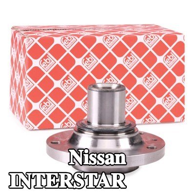 FEBI BILSTEIN محور العجلة المحور الأمامي الأيسر, المحور الأمامي الأيمن, بدون محمل عجلة — Nissan Interstar