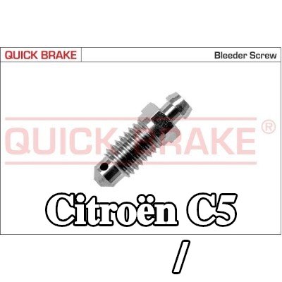 QUICK BRAKE برغي/صمام التهوية — Citroën C5