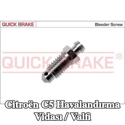 QUICK BRAKE Havalandırma vidası / valfi — Citroën C5