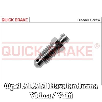 QUICK BRAKE Havalandırma vidası / valfi — Opel Adam