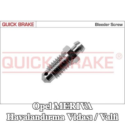 QUICK BRAKE Havalandırma vidası / valfi — Opel Meriva