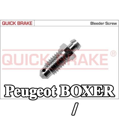 QUICK BRAKE برغي/صمام التهوية — 2000 Peugeot Boxer