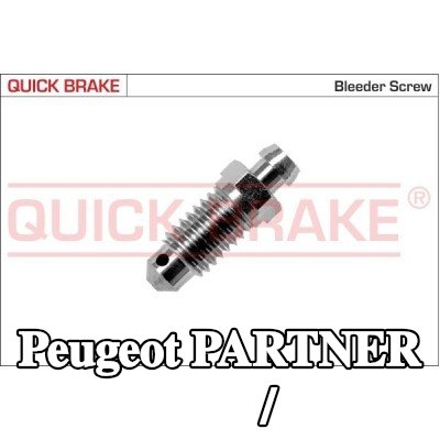 QUICK BRAKE برغي/صمام التهوية — Peugeot Partner