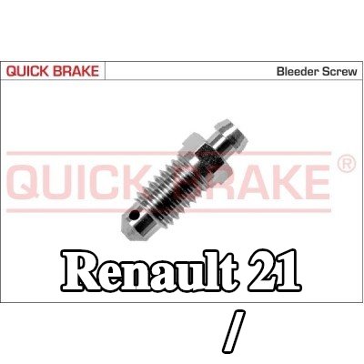 QUICK BRAKE برغي/صمام التهوية — 1990 Renault 21