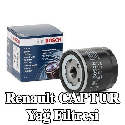 BOSCH Tek çek valflı yağ filtresi — 2016 Renault Captur