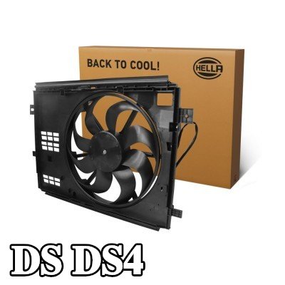 HELLA مروحة, المبرد 426mm, مع غطاء مروحة المبرد, بدون مقاوم — DS Ds4