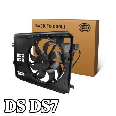 HELLA مروحة, المبرد 426mm, مع غطاء مروحة المبرد, بدون مقاوم — DS Ds7