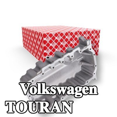 FEBI BILSTEIN حوض الزيت مع سدادة تصريف الزيت, مع حلقة مانعة للتسرب — Volkswagen Touran